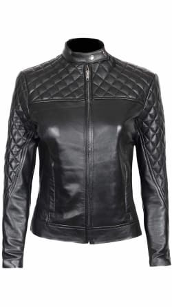Stylish and Sleek Quilted Biker Jacket