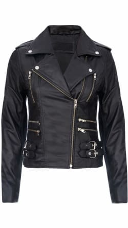 Plush Leather Biker Jacket