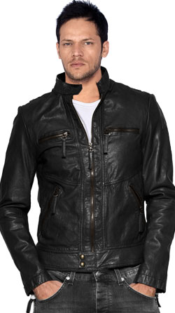Buy Classic Suave mens leather biker jackets online