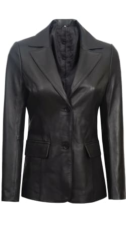 Buy polished womens leather blazers online