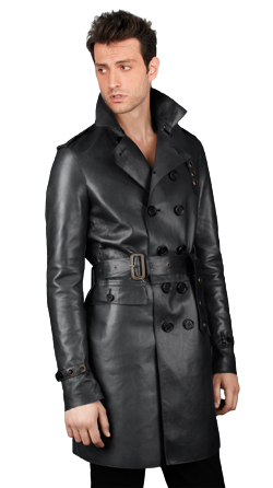Buy slim fit mens nappa leather coats online