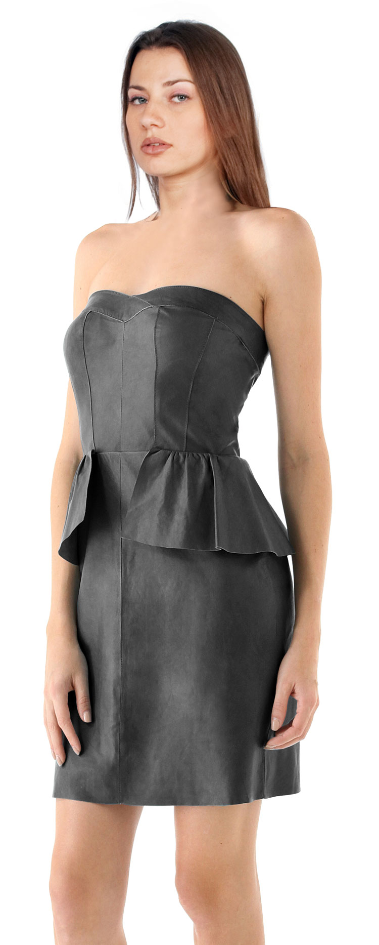 Buy Timeless Peplum Voluptuous Leather Dress online