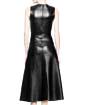 Elite Form Fitting Leather Midi Dress online for Women| Leatherfads.com