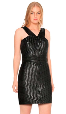 Womens Leather Dress Outfits Online at Leatherfads