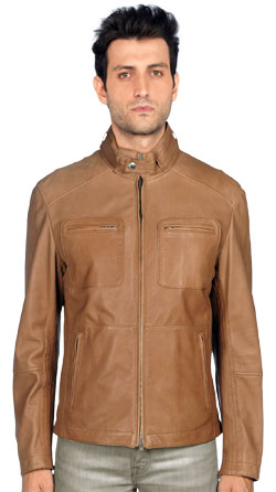 Leather Jacket with Five Secret Sacks