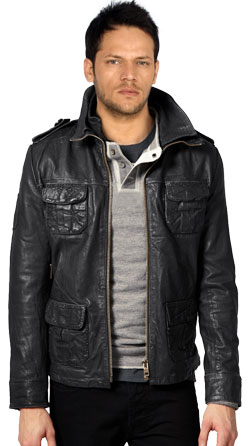Buy Emblematic Style Leather Jacket for Men