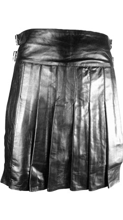 Buy Knife Pleated Mens Leather Kilts Online