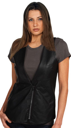 Body Fitting and Sumptuous Womens Leather Vest