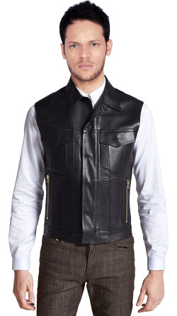 Elegant Formal Wear Leather Vest