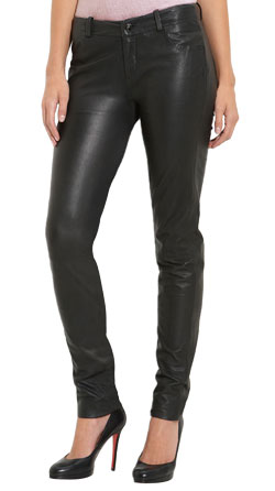 Saucy Tight Fit Leather Pant for Women