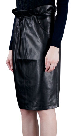 Buy glamorous and timeless leather skirt online