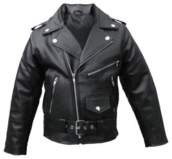 Buy Motorcycle Zipper Kids Leather Jacket Online